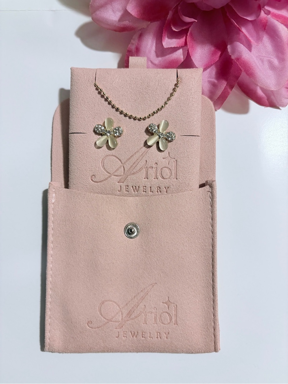 Gold Filled Flower Jewelry Set Ariol Jewelry